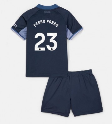 Tottenham Hotspur Pedro Porro #23 Replica Away Stadium Kit for Kids 2023-24 Short Sleeve (+ pants)
